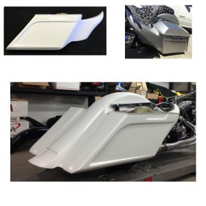 SOFTAIL INLAID SADDLEBAGS WITH MOLDED SIDE COVERS